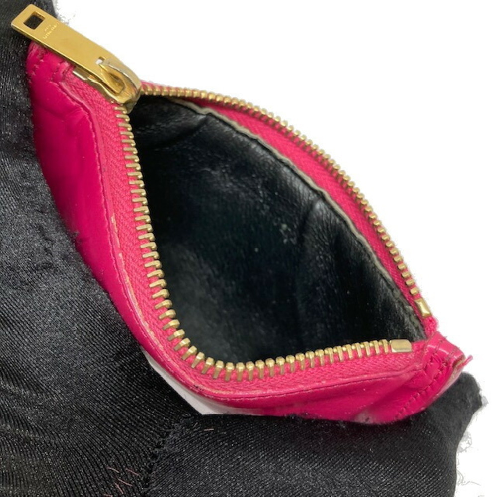 Saint Laurent pink leather Coin Wallet Case Fraent zip - Picture 7 of 7